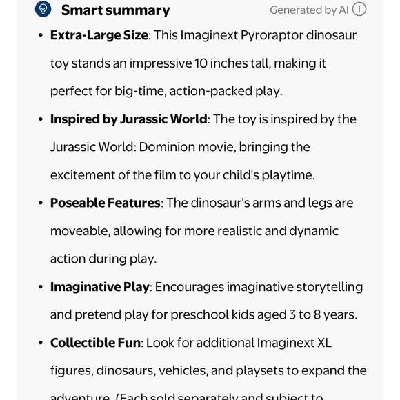 Imaginext Jurassic World Dominion Pyroraptor XL Poseable 10-Inch Dinosaur toy - Picture 3 of 3